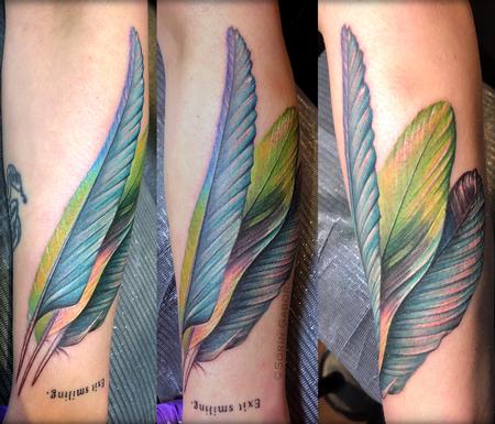 Tattoos - Colorful feathers - 143985